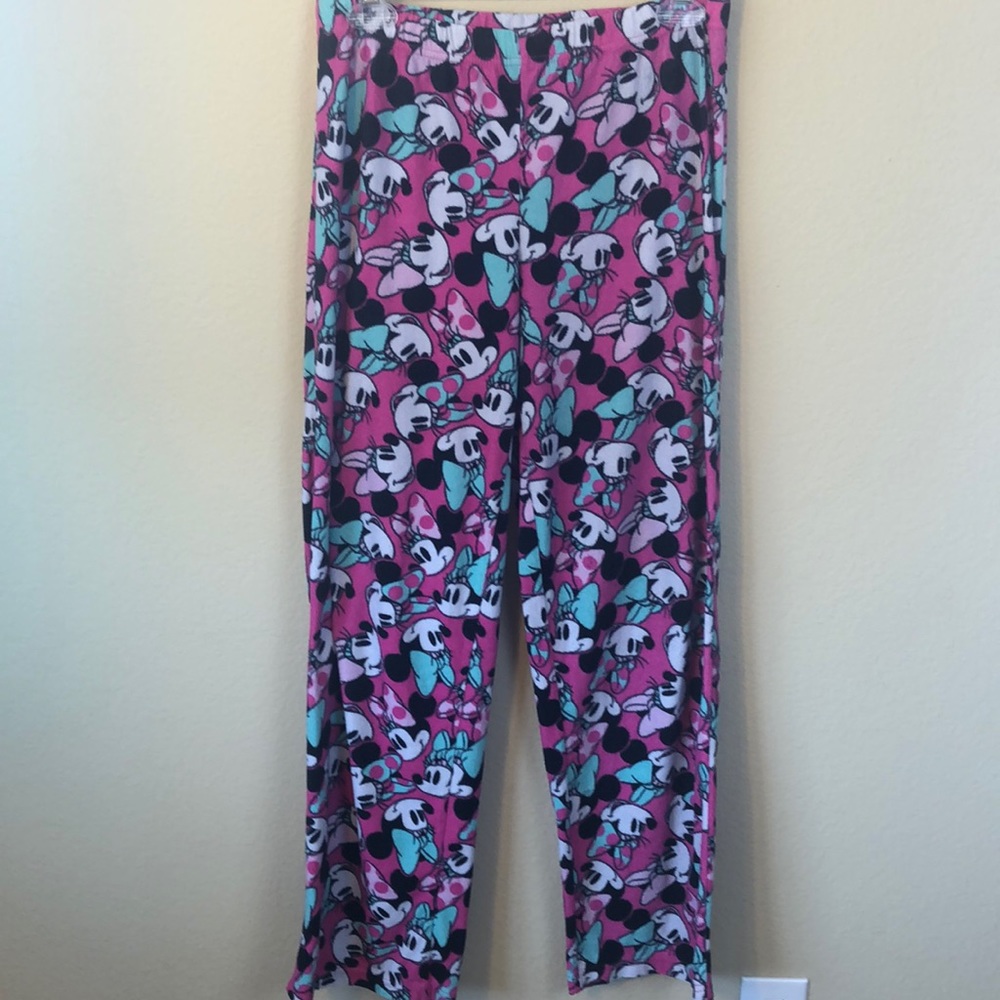 Disney Pink Minnie Mouse Pajama Pants - Size Small